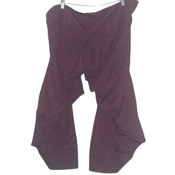 Handcrafted Indian Purple Cotton Dhoti Pants With Pleated Detailing - Picture 5 of 7